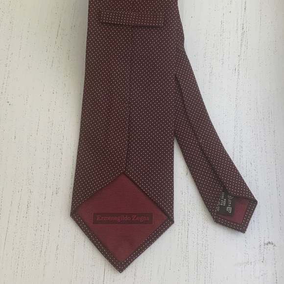 RARE! ZEGNA Silk Jacquard Tie with All-Over Pattern - Picture 2 of 5